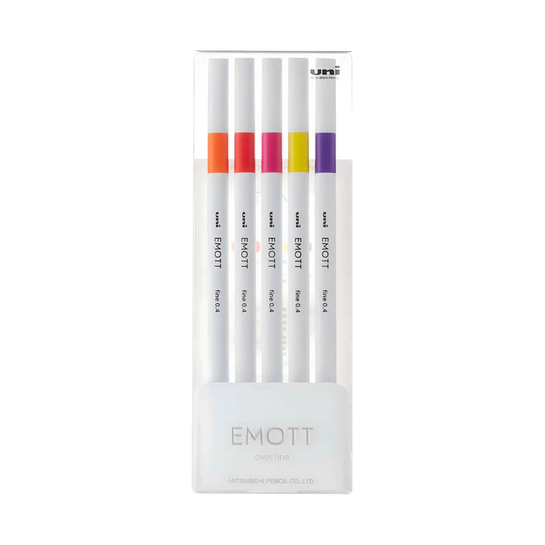 Uni Emott Pens 5-color set