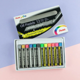 Pentel Oil Pastels Metallic & Fluorescent Colours (Pack of 12)