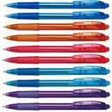 Pental Wow Retractable Ballpoint Pen BK417 (Pack of 10)
