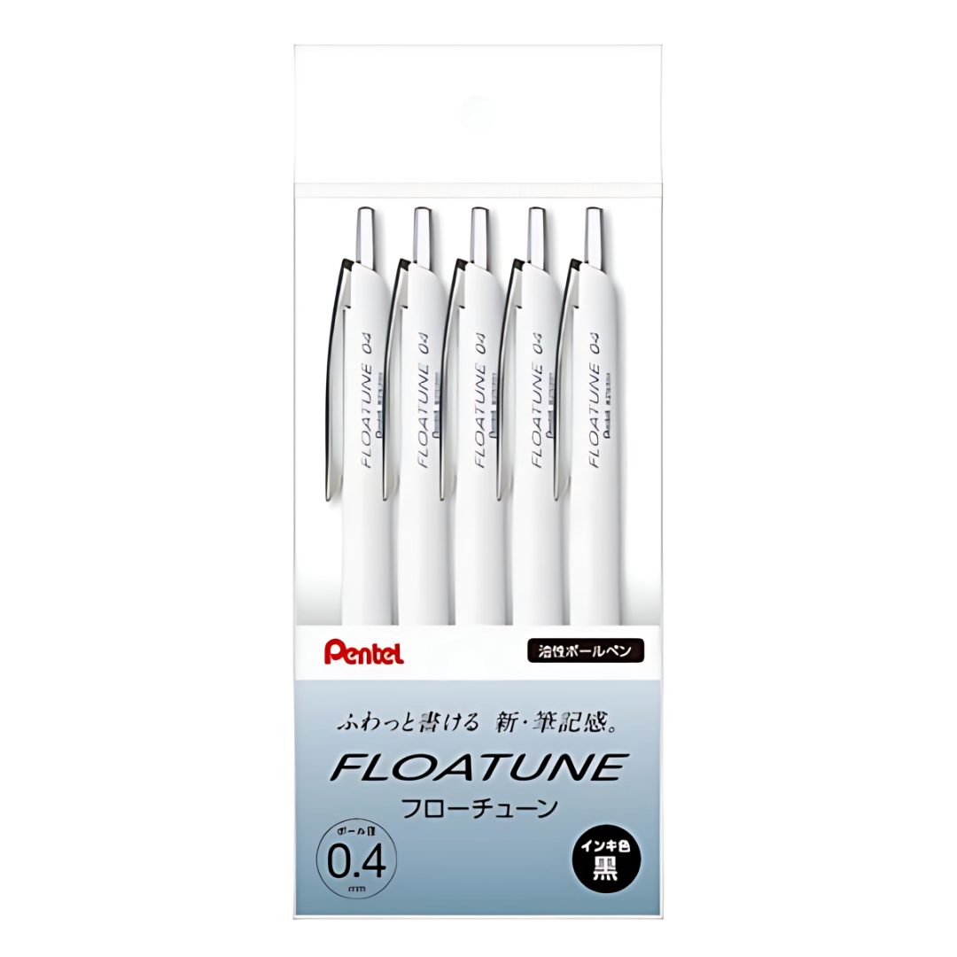 Pentel Ballpoint Pen Black Ink - Floatune Set