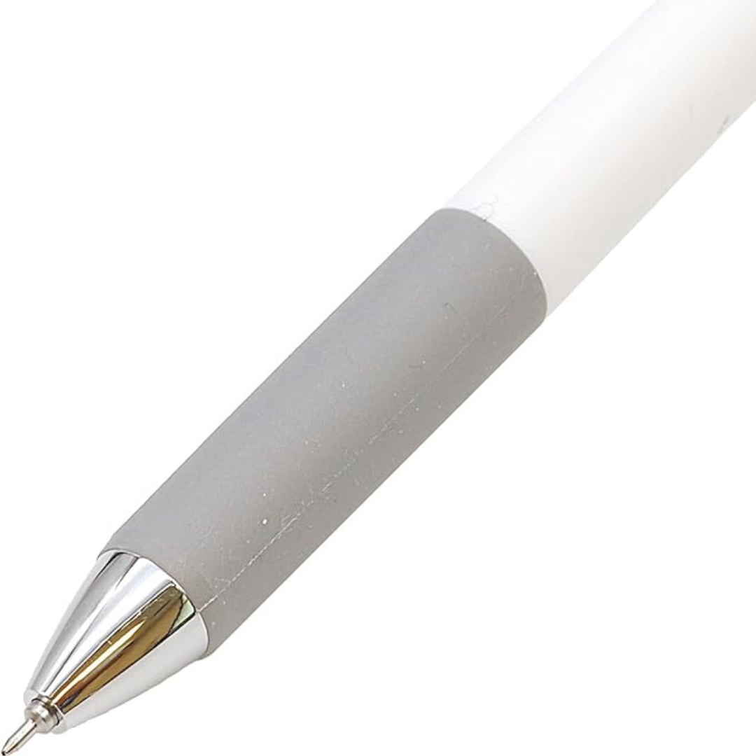 Pentel Sterling Elite Retractable Ballpoint Pen - Brushed Metal Stainless Steel Barrel Soft Rubber Grip Black Ink B460