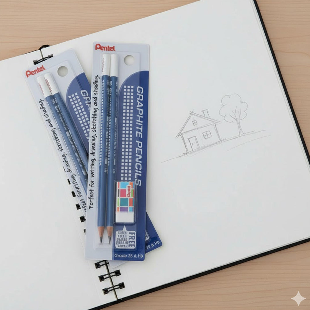 Pentel Graphite Pencils Set
