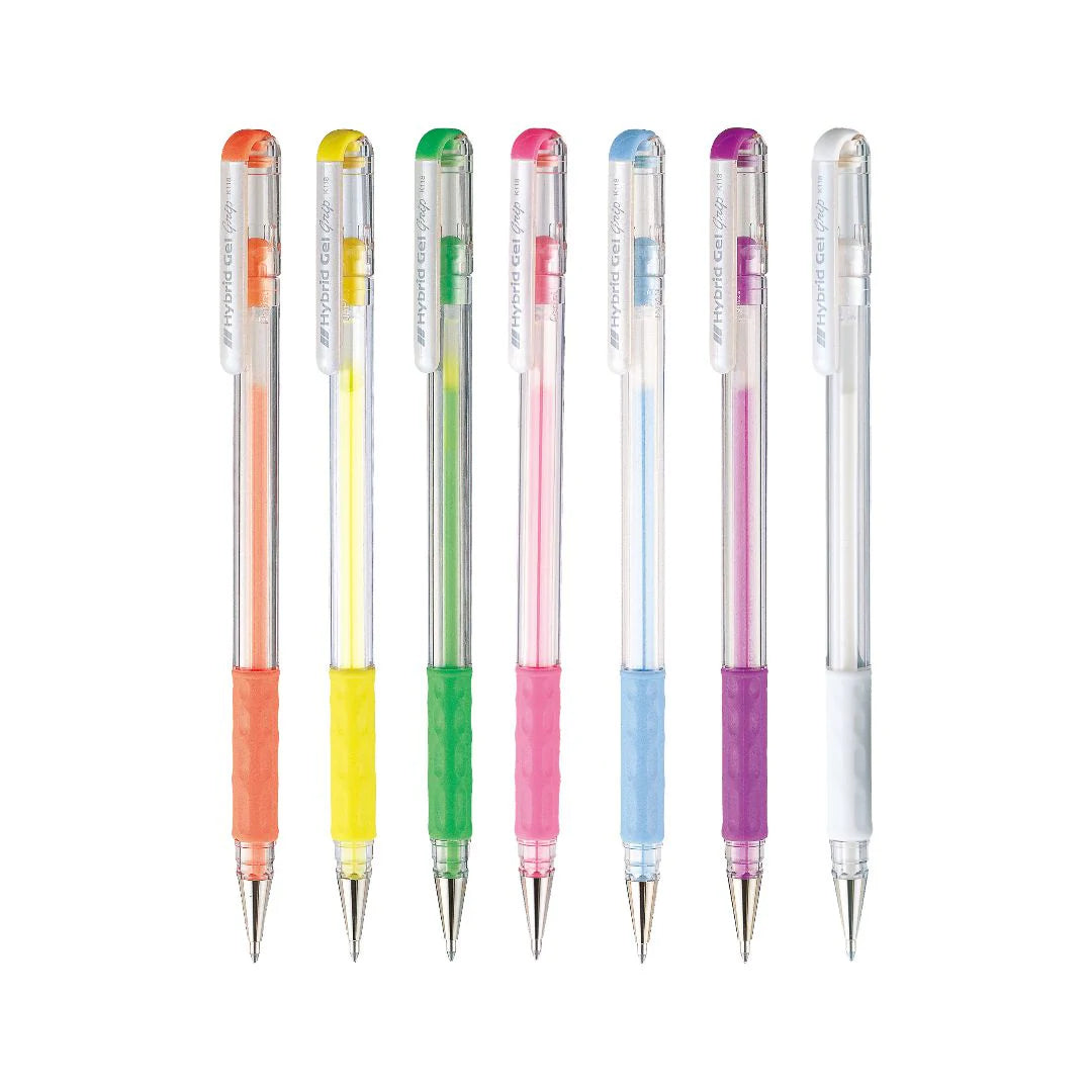 Pentel Hybrid Gel Grip Pastel Gel Ink Roller Pen
