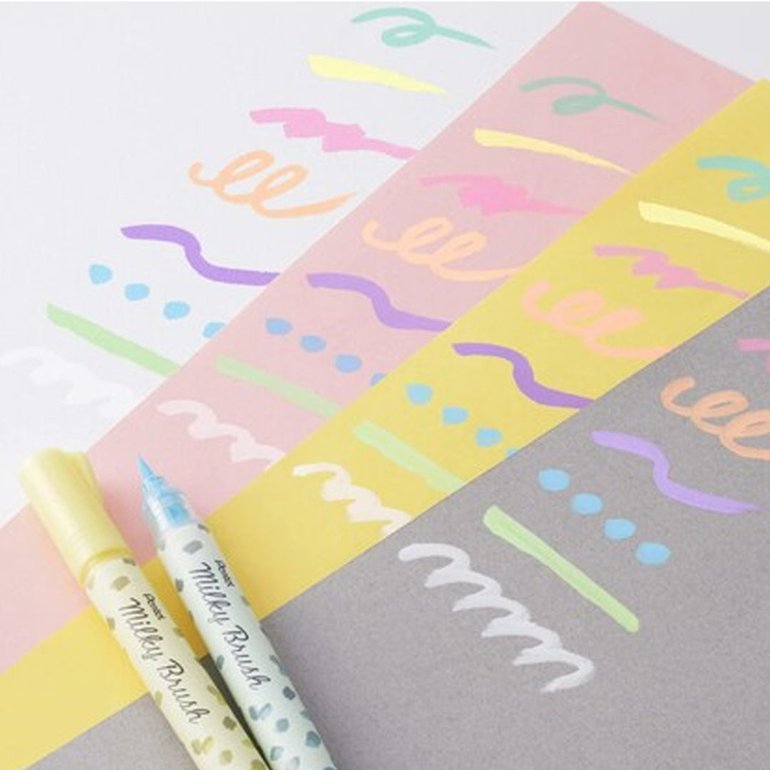 Pentel Pastel Milky Brush Pen