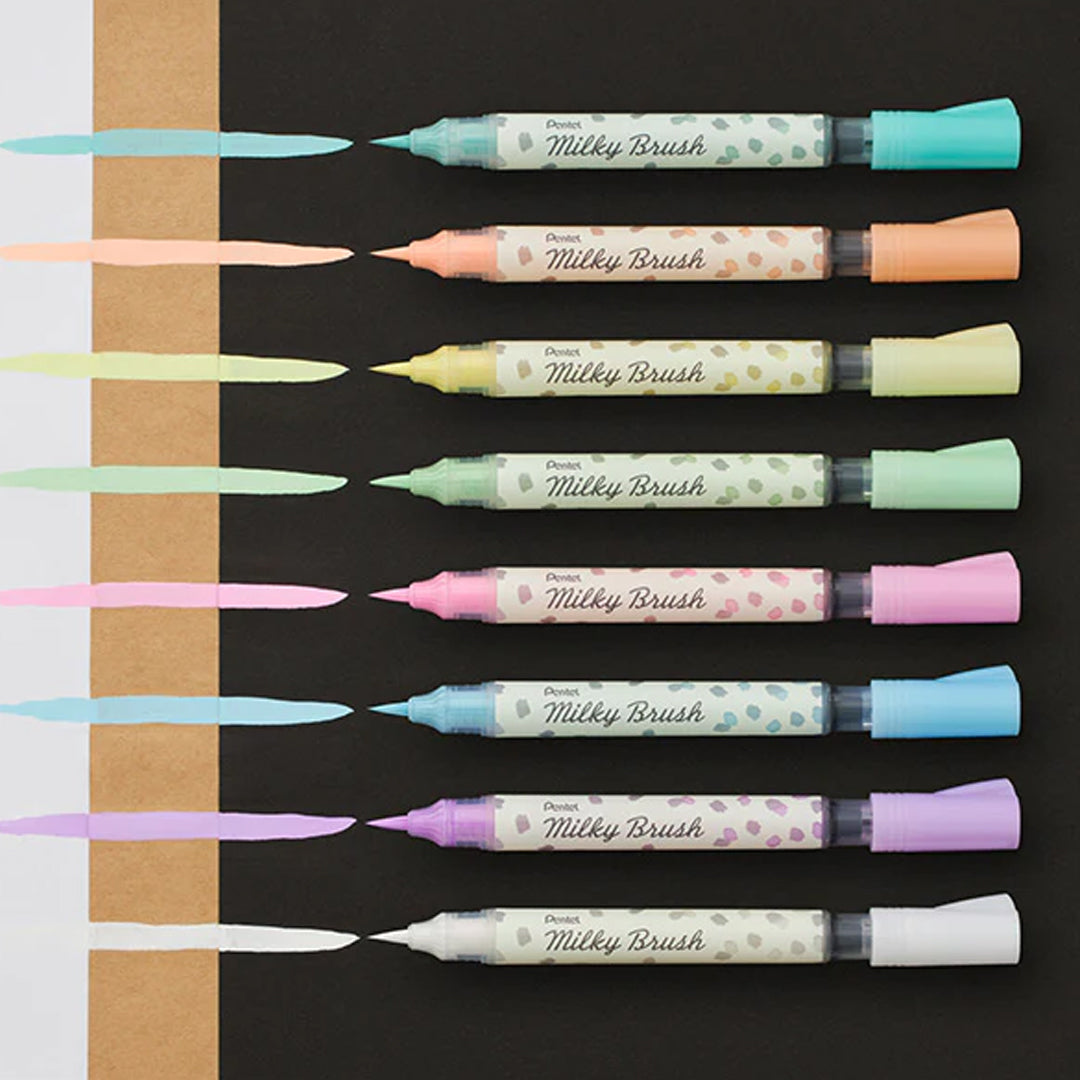 Pentel Pastel Milky Brush Pen