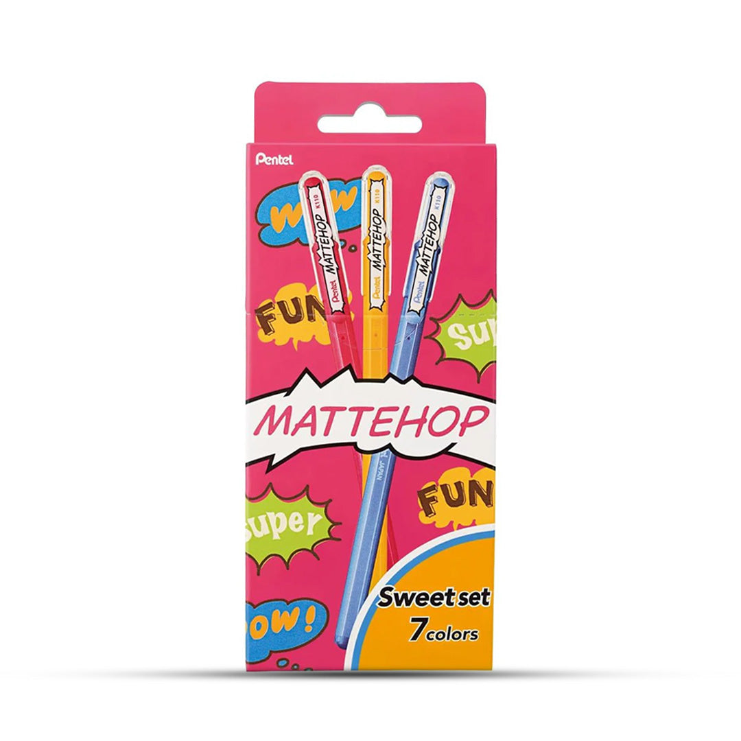 Pentel Matte Hop Rollerball Pen Set