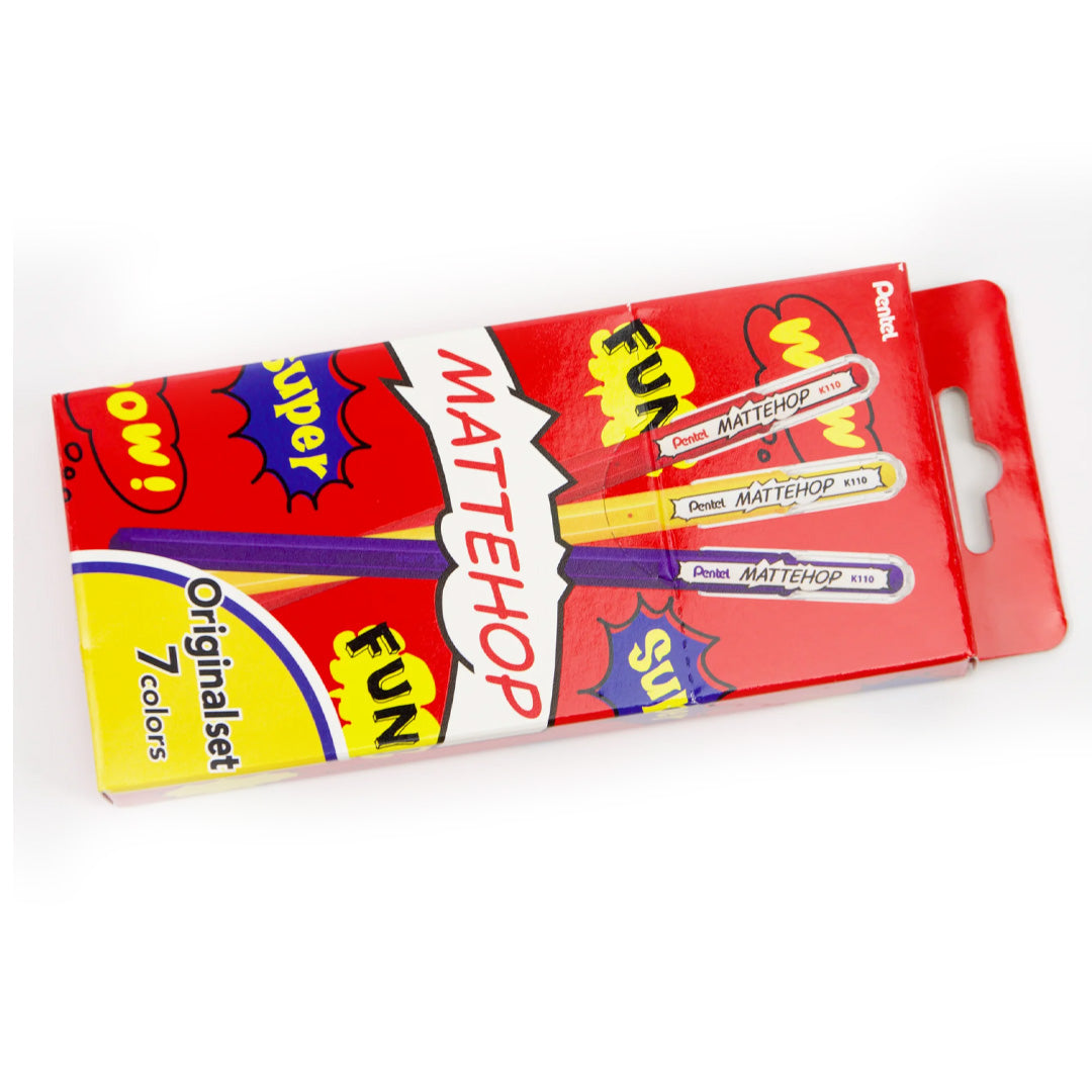 Pentel Matte Hop Rollerball Pen Set