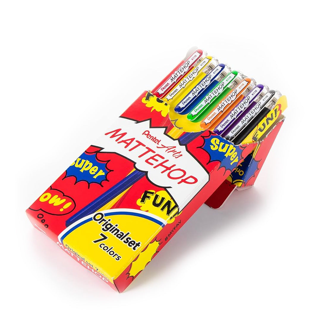 Pentel Matte Hop Rollerball Pen Set