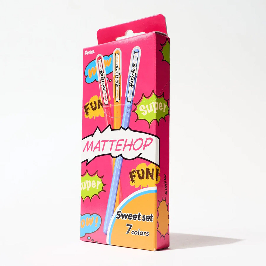 Pentel Matte Hop Rollerball Pen Set