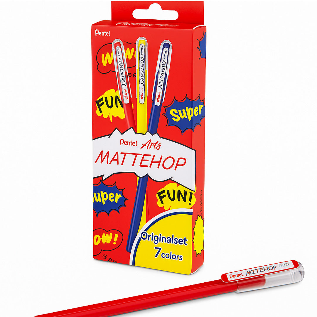 Pentel Matte Hop Rollerball Pen Set