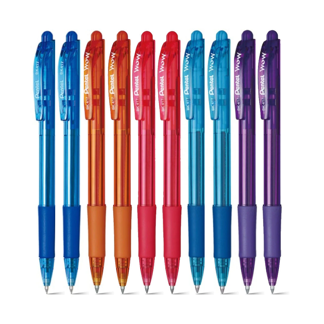 Pentel Wow Retractable Ballpoint Pen Set