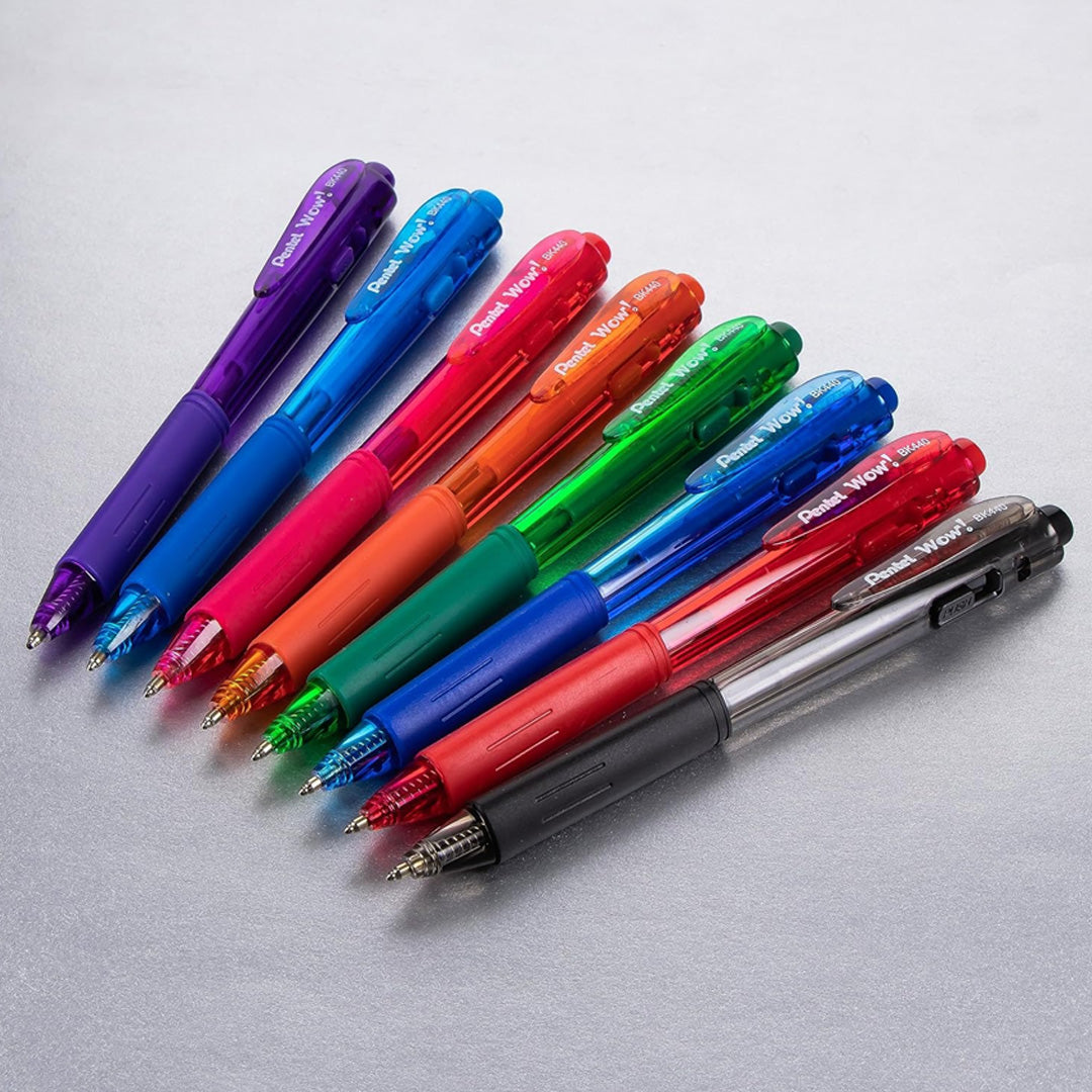 Pentel Wow Retractable Ballpoint Pen Set