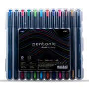 Pentonic Hard Box Case Multicolour 0.6mm Gel Pen Set