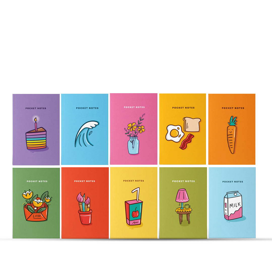 Piko Illustrated Pocket Plain Notebook