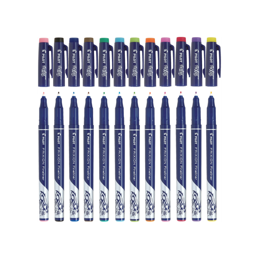 Pilot Frixion Fineliner Marker Pen Set