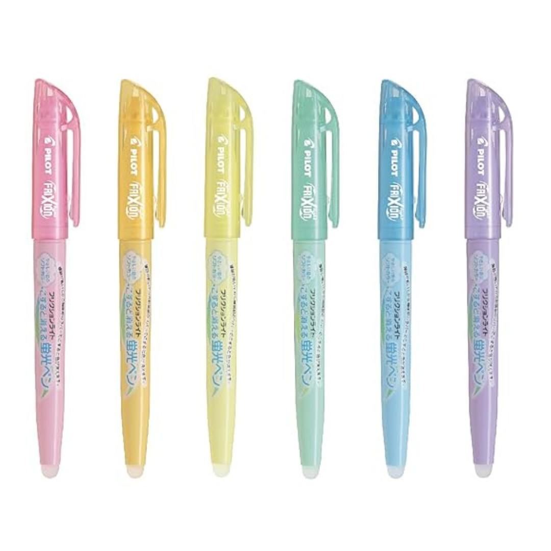Pilot Frixion Highlighter 6 Color Set