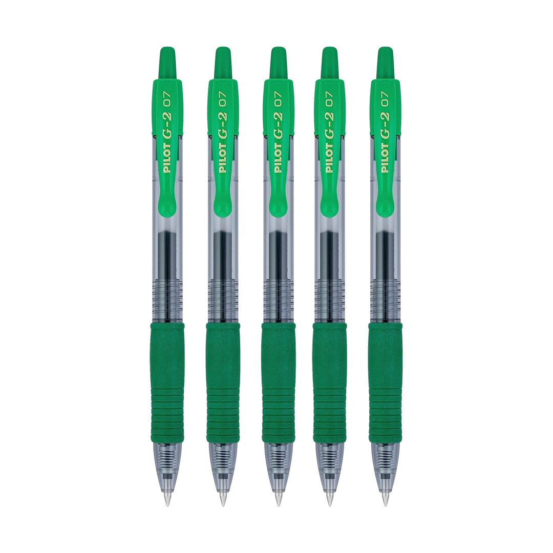 Pilot G2 0.7mm Retractable Roller Ball Pen- Pack of 5