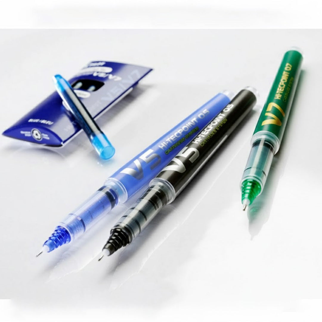 Pilot V5 Hi-Tecpoint Roller Ball Pens