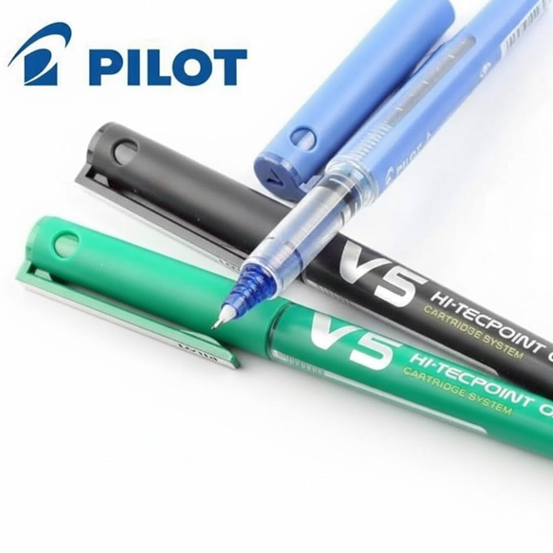 Pilot V5 Hi-Tecpoint Roller Ball Pens