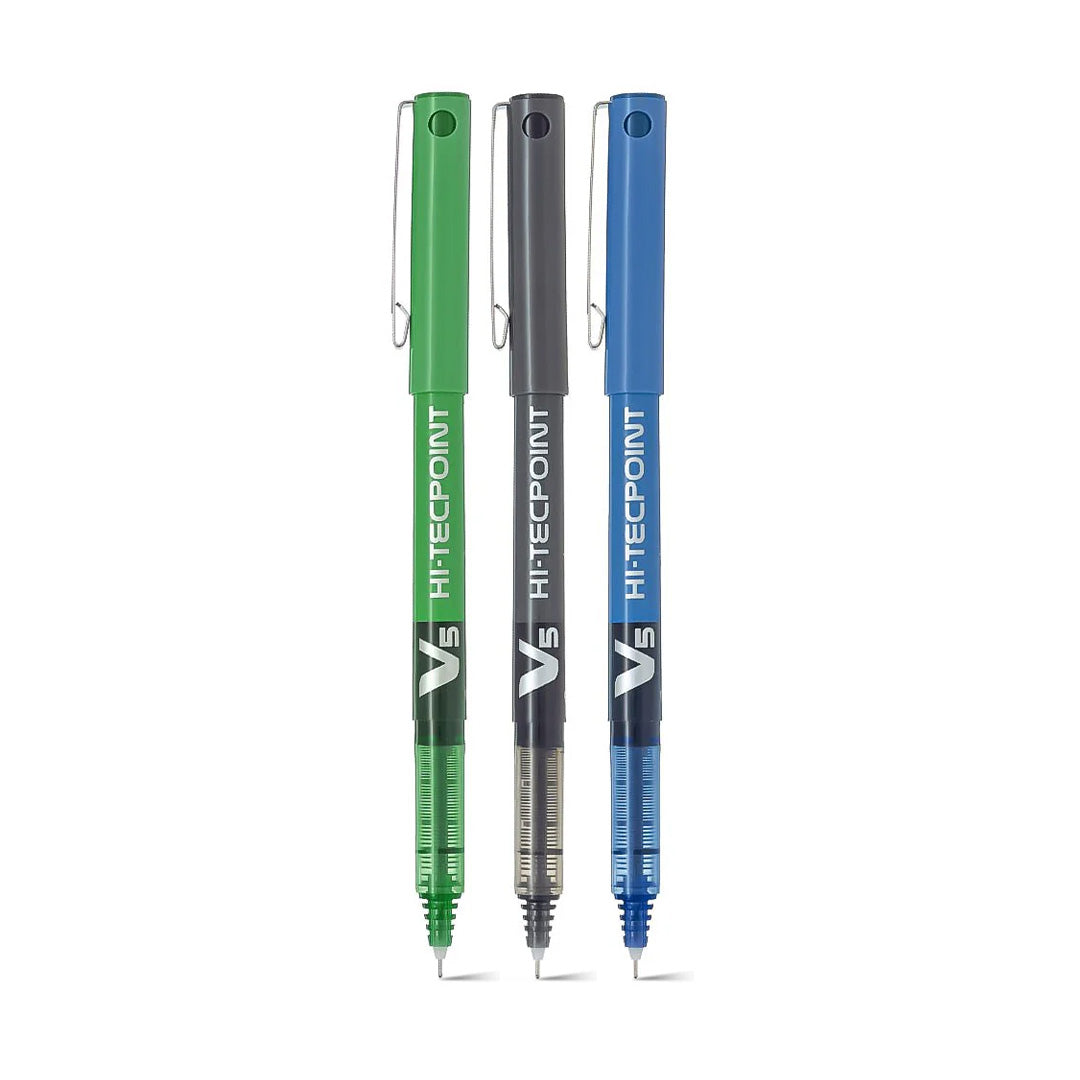 Pilot V5 Hi-Tecpoint Roller Ball Pens