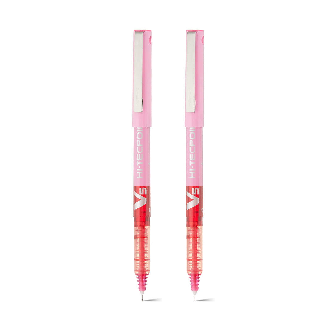 Pilot V5 Hi-Tecpoint Roller Ball Pen Set
