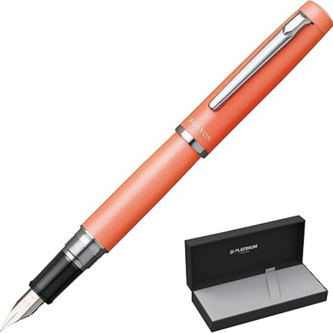 Platinum Persimmon Orange, Fine Point Procyon Fountain Pen