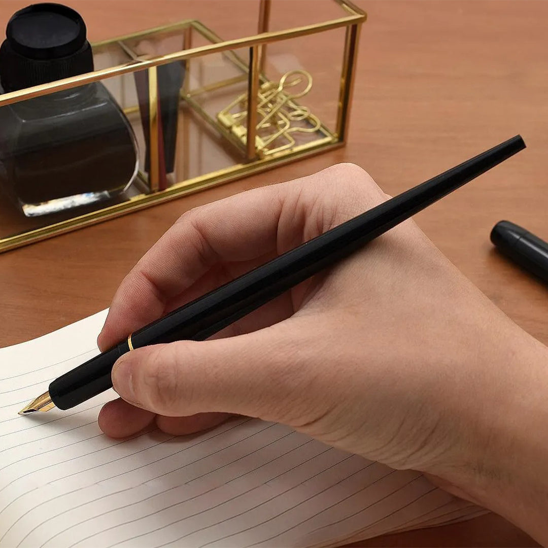 Platinum Desk Fountain Pen Black 0.38