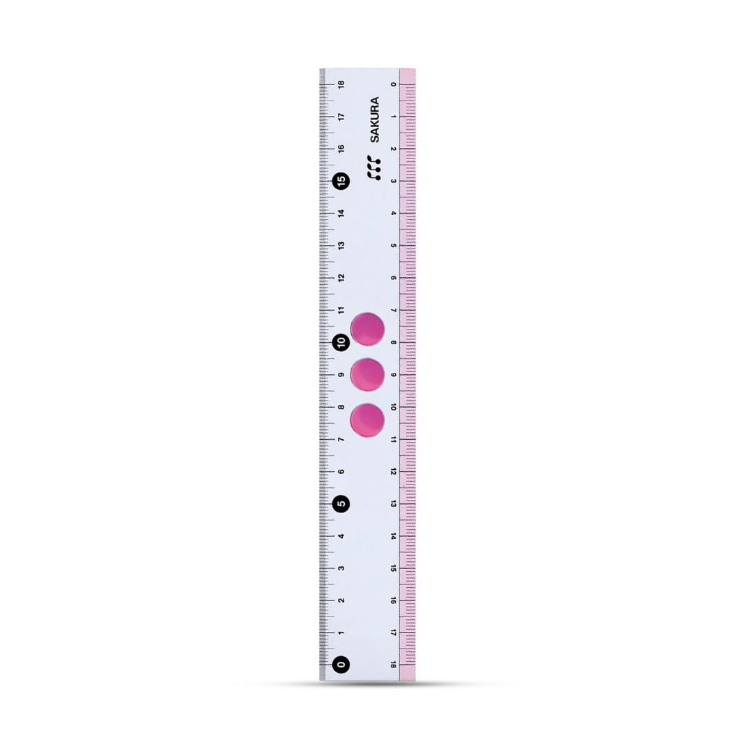 Sakura Straight Line Ruler 18cm G Jogi