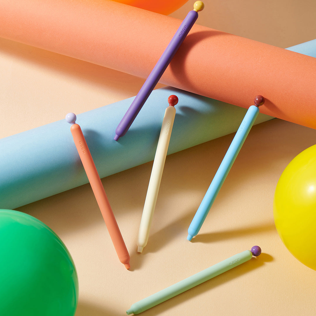 Popup vintage party gel ink pen 5pc/set
