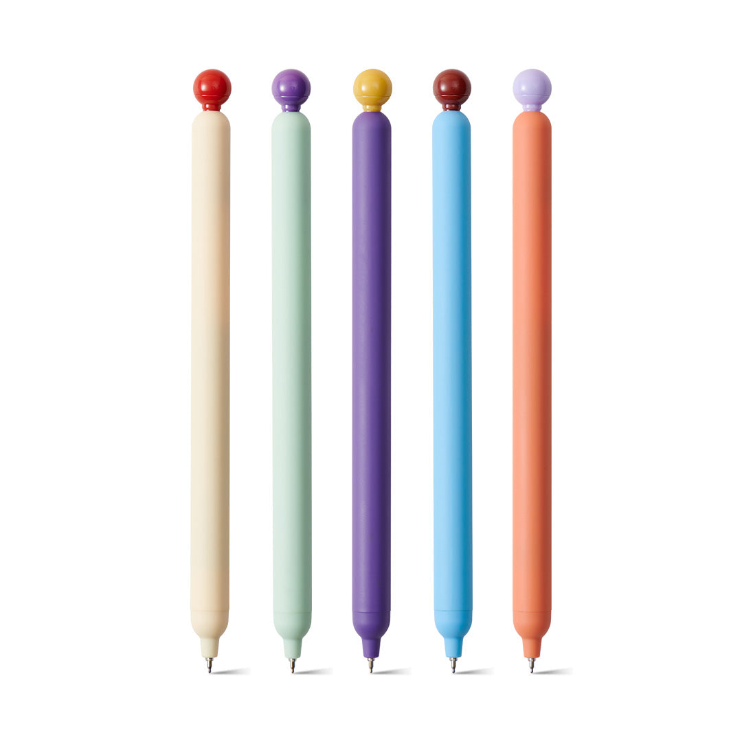 Popup vintage party gel ink pen 5pc/set