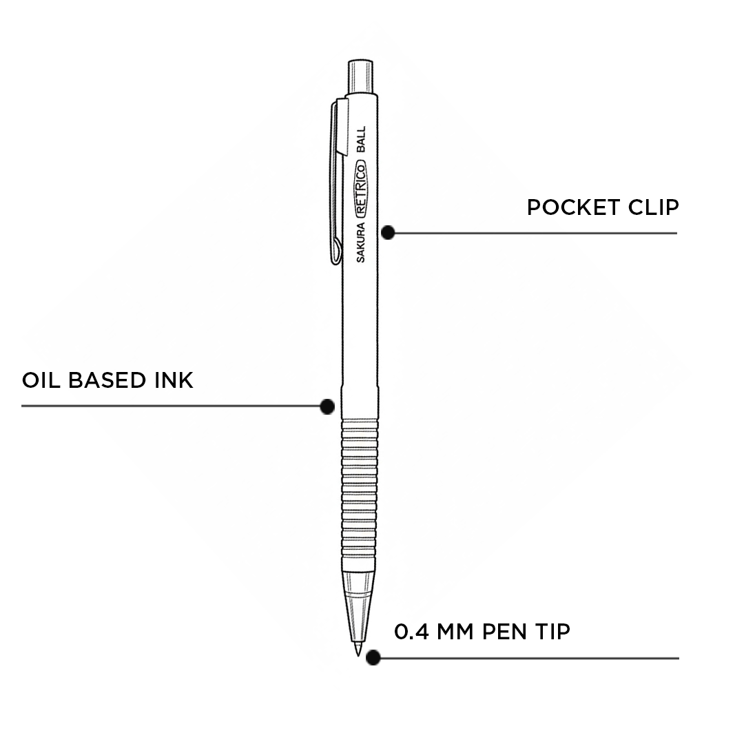 Sakura Crepas Retro Ball Pen