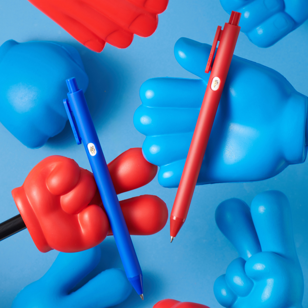 Kaco Pure(small window) Rock Paper Scissors 0.5mm Gel Pen