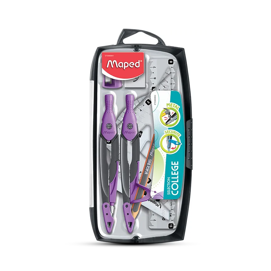 Maped Metal 9pcs Ruler Set