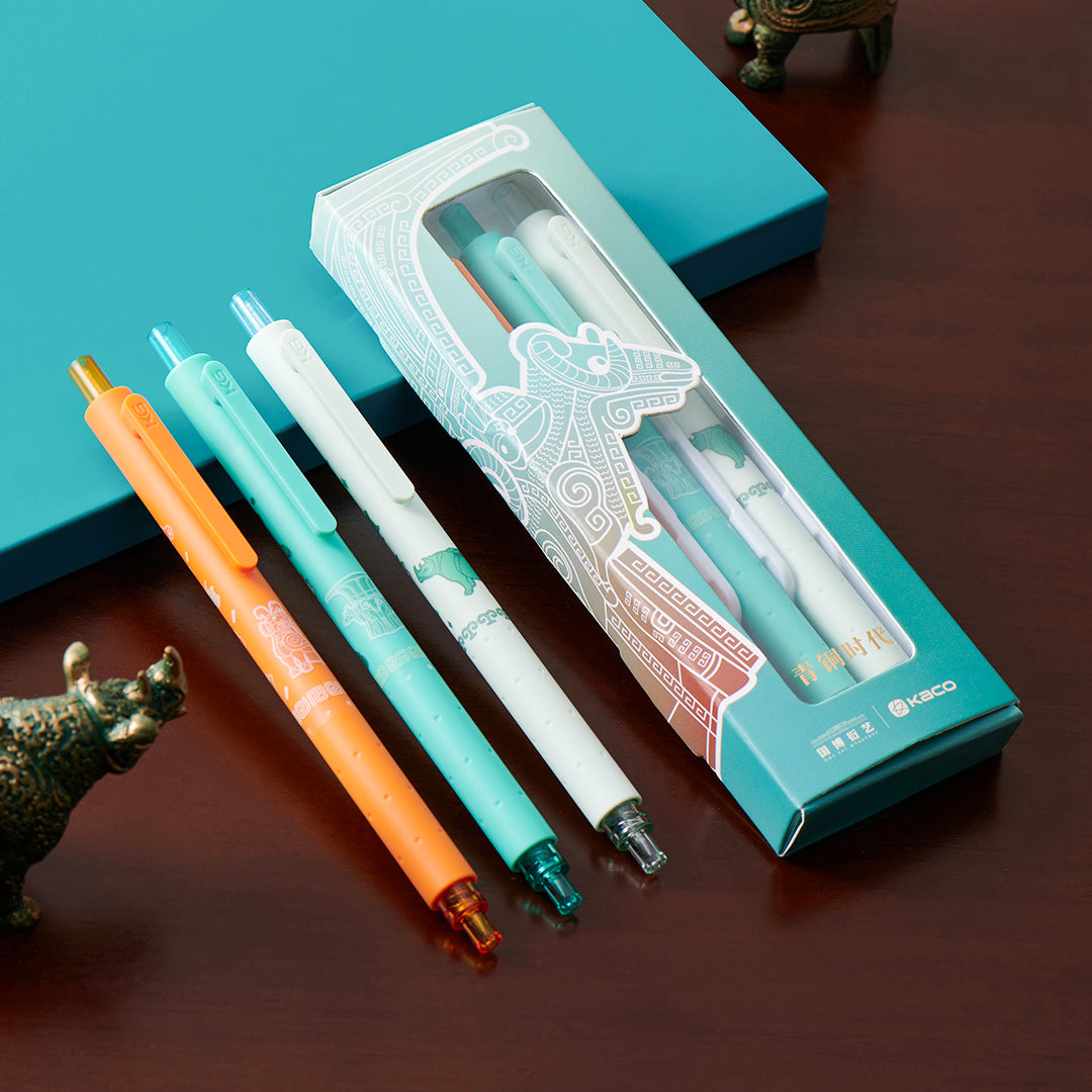Rocket Bronze Age 3pc Gel Ink Pen Set (with National Museum of China)