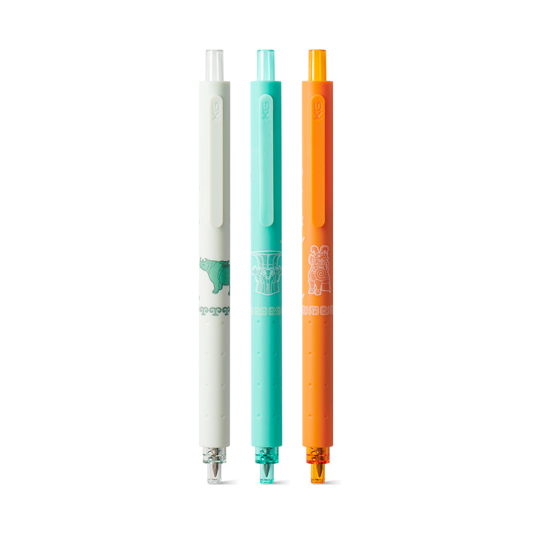 Rocket Bronze Age 3pc Gel Ink Pen Set (with National Museum of China)