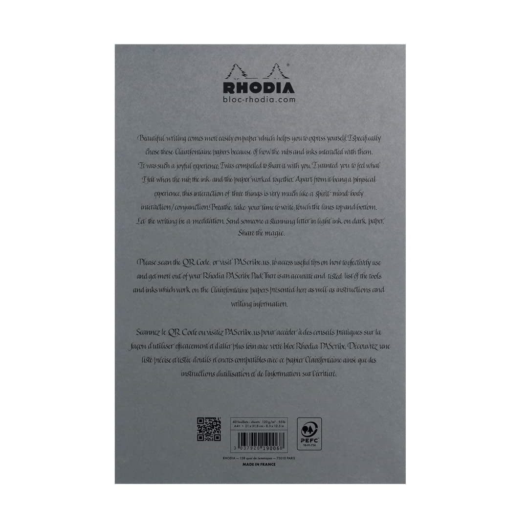 Rhodia Pascripe Calligraphy A4 Notepad