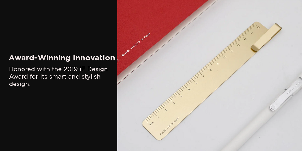 Ruma Ruler & Bookmark - SCOOBOO - KACO