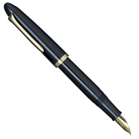 Sailor 1911 Fude De Mannen Black GT Fountain Pen 10-0212-740