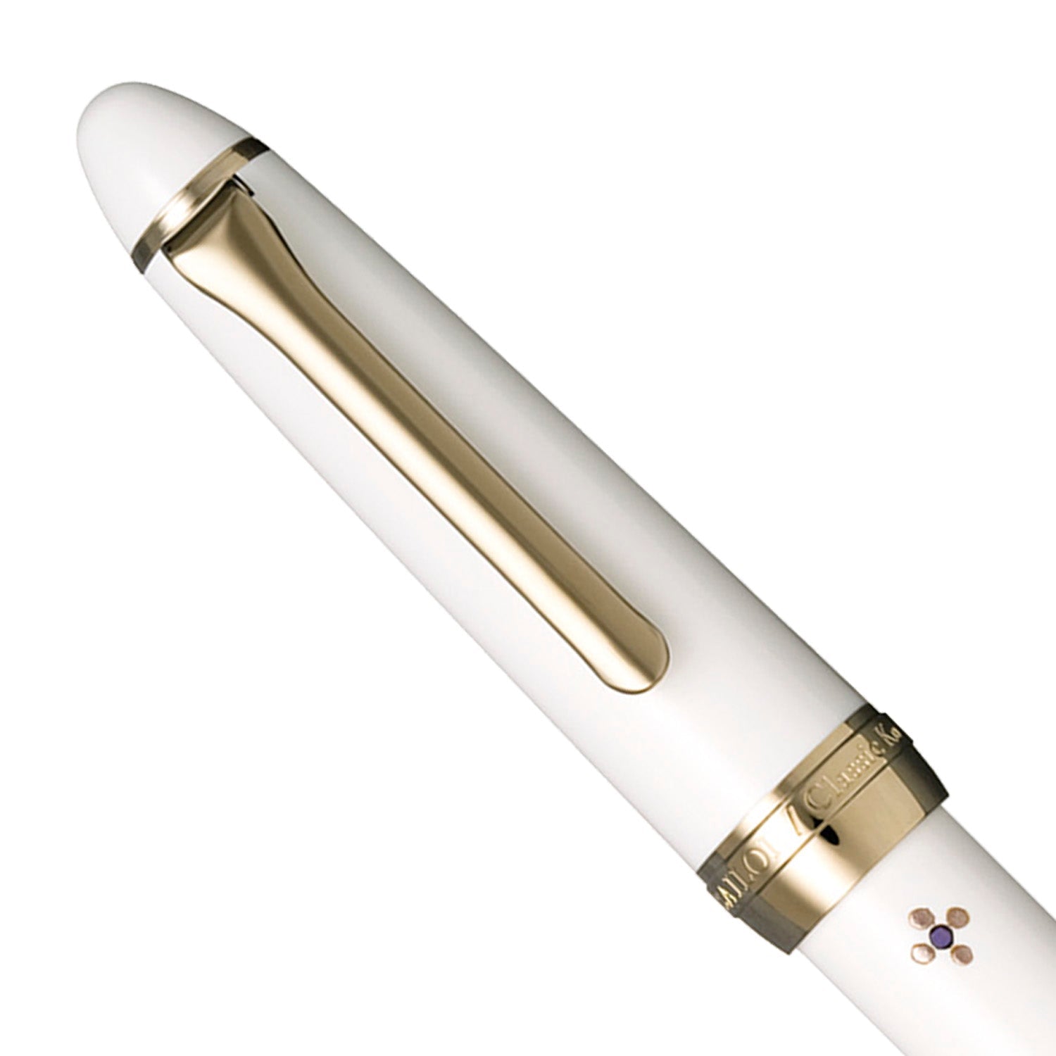 Sailor Classic Ko Floret Dot White Fountain Pen