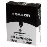 Sailor Dye Ink Cartridge-(Pack of 12)