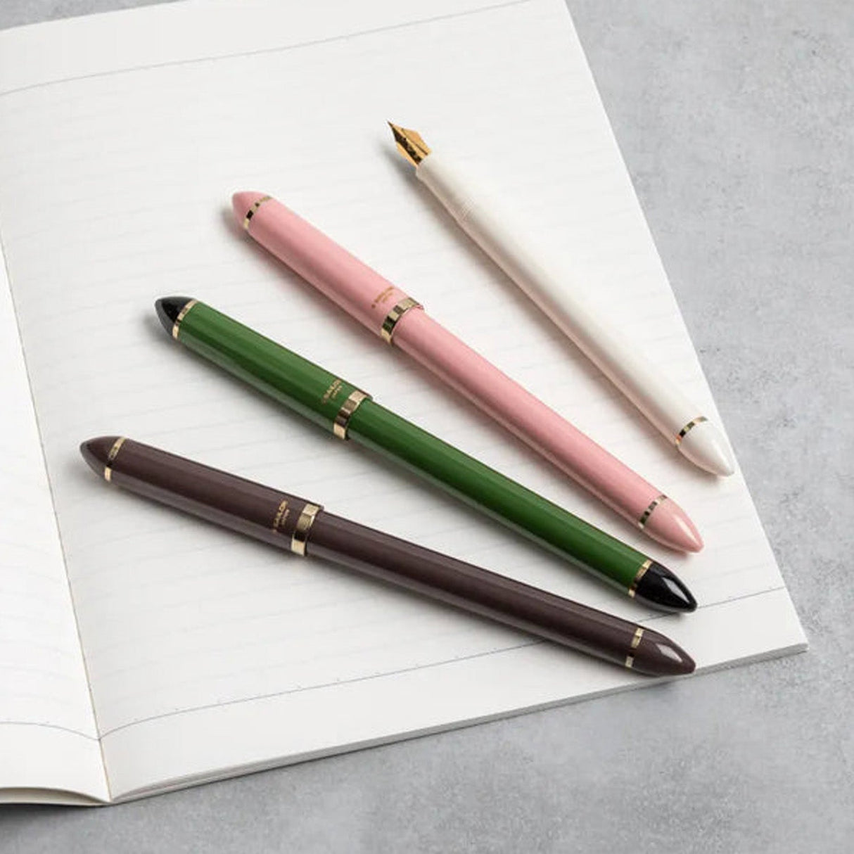 Sailor Fude de Mannen Brown GT Fountain Pen 12-0150-080