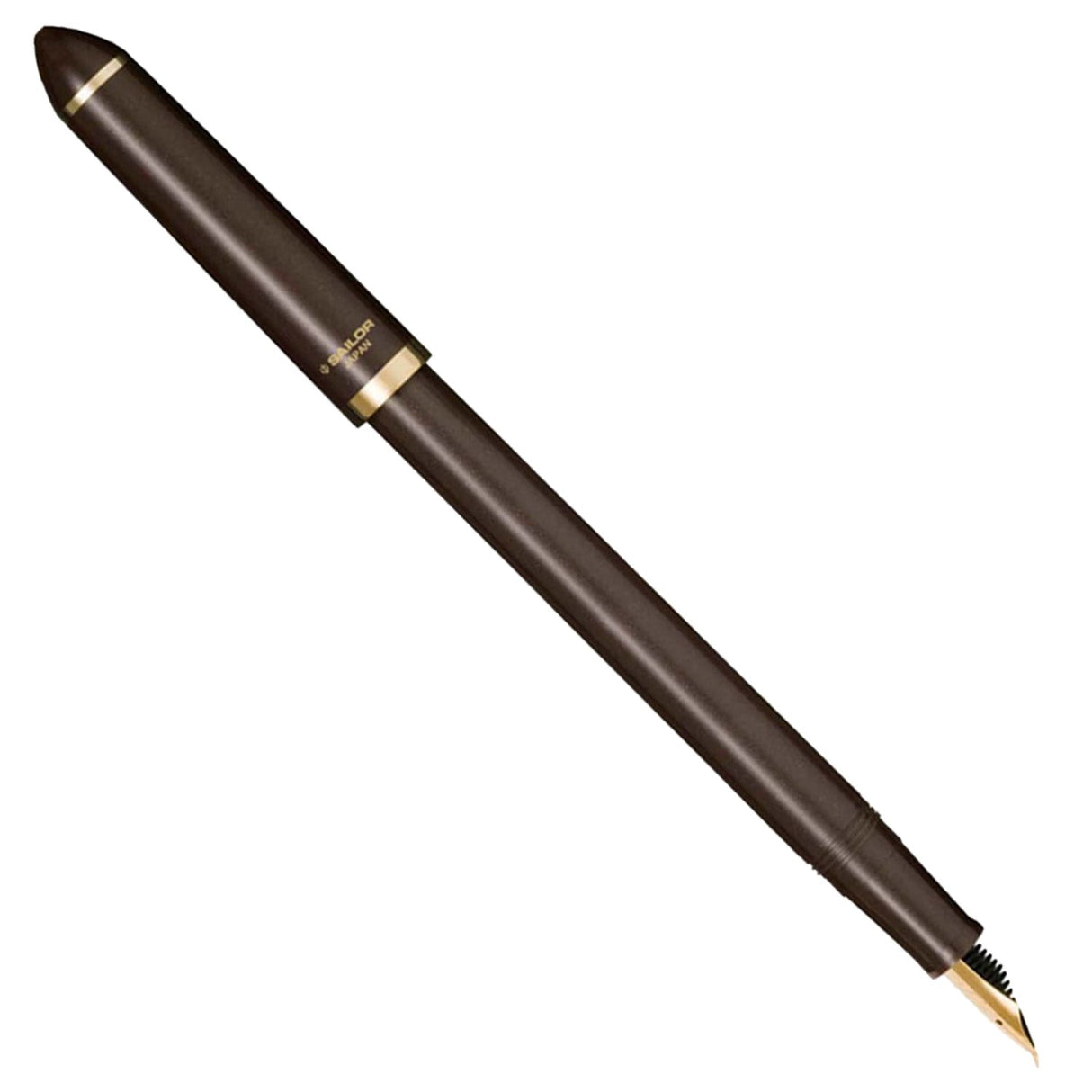 Sailor Fude de Mannen Brown GT Fountain Pen 12-0150-080