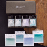 Sailor Manyo Ink Bottle Set (Assorted - 20 ML)  (Limited Edition)-Pack of 4