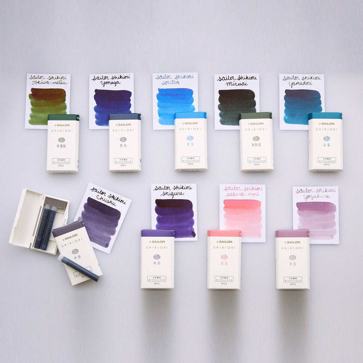 Sailor Shikiori Ink Cartridge-Pack of 3