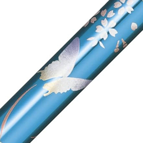 Sailor Yubi Maki-E Butterfly Metalic Blue CT Multi Functional Pen 16-0333-244