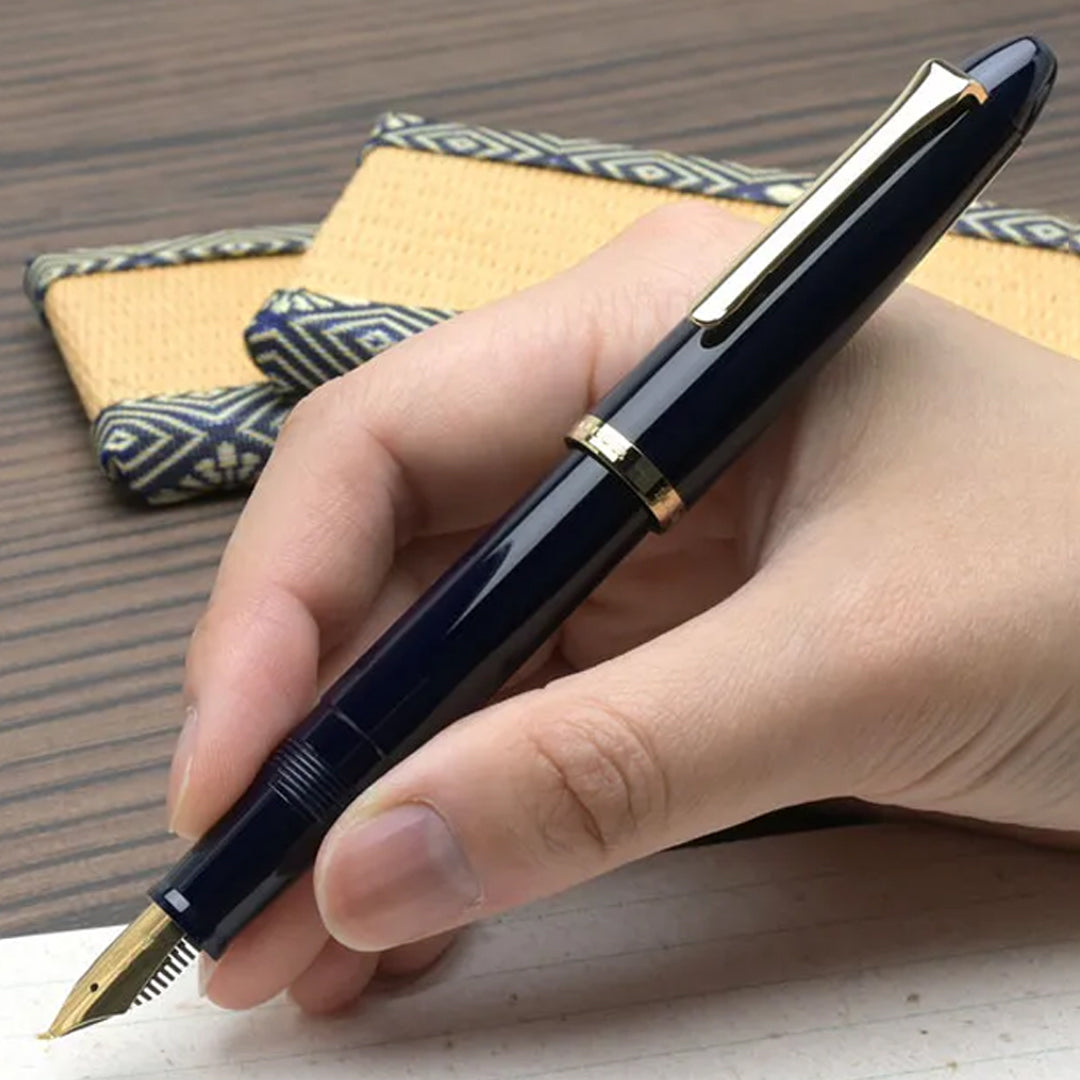 Sailor 1911 Fude De Mannen Blue GT Fountain Pen