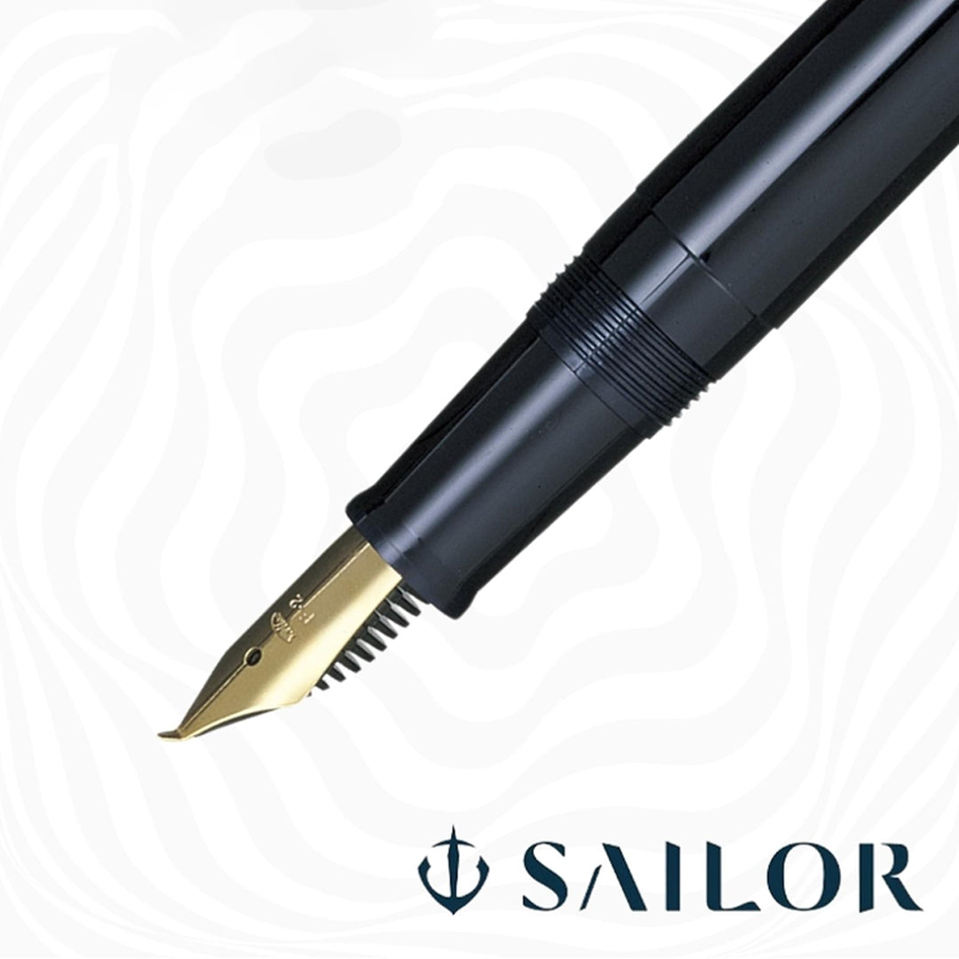 Sailor 1911 Fude De Mannen Blue GT Fountain Pen