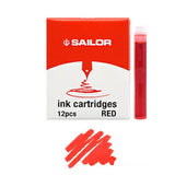 Sailor Dye Ink Cartridge-(Pack of 12)