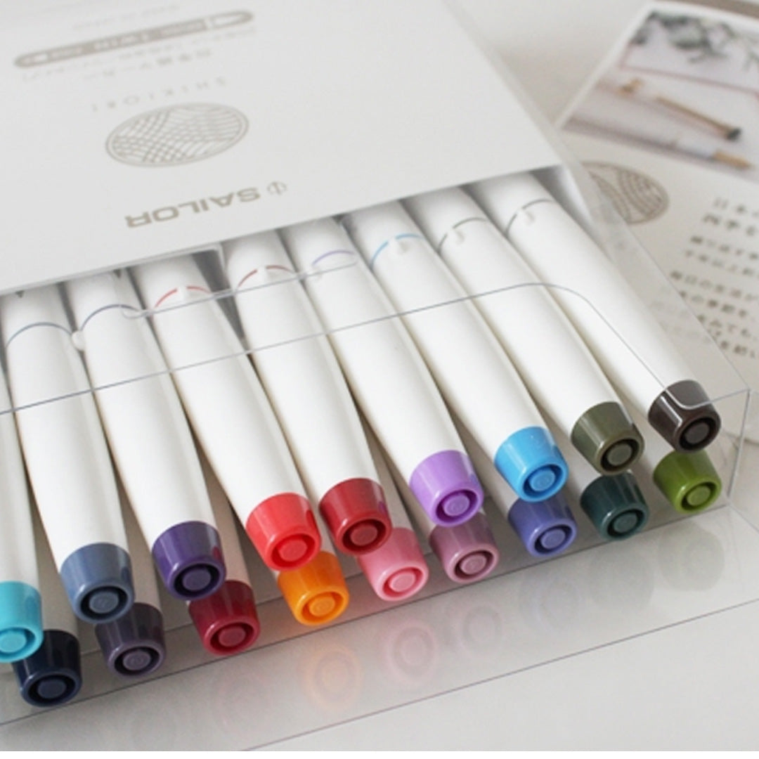 Sailor Shikiori Twin Brush Pen Set