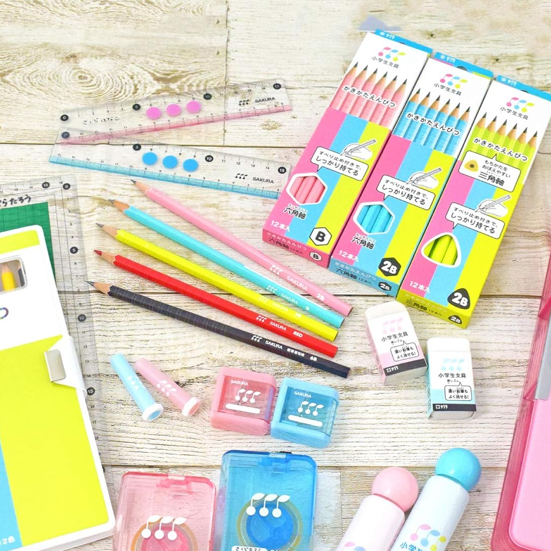 Sakura Kakikata Hexagon Pencil Set